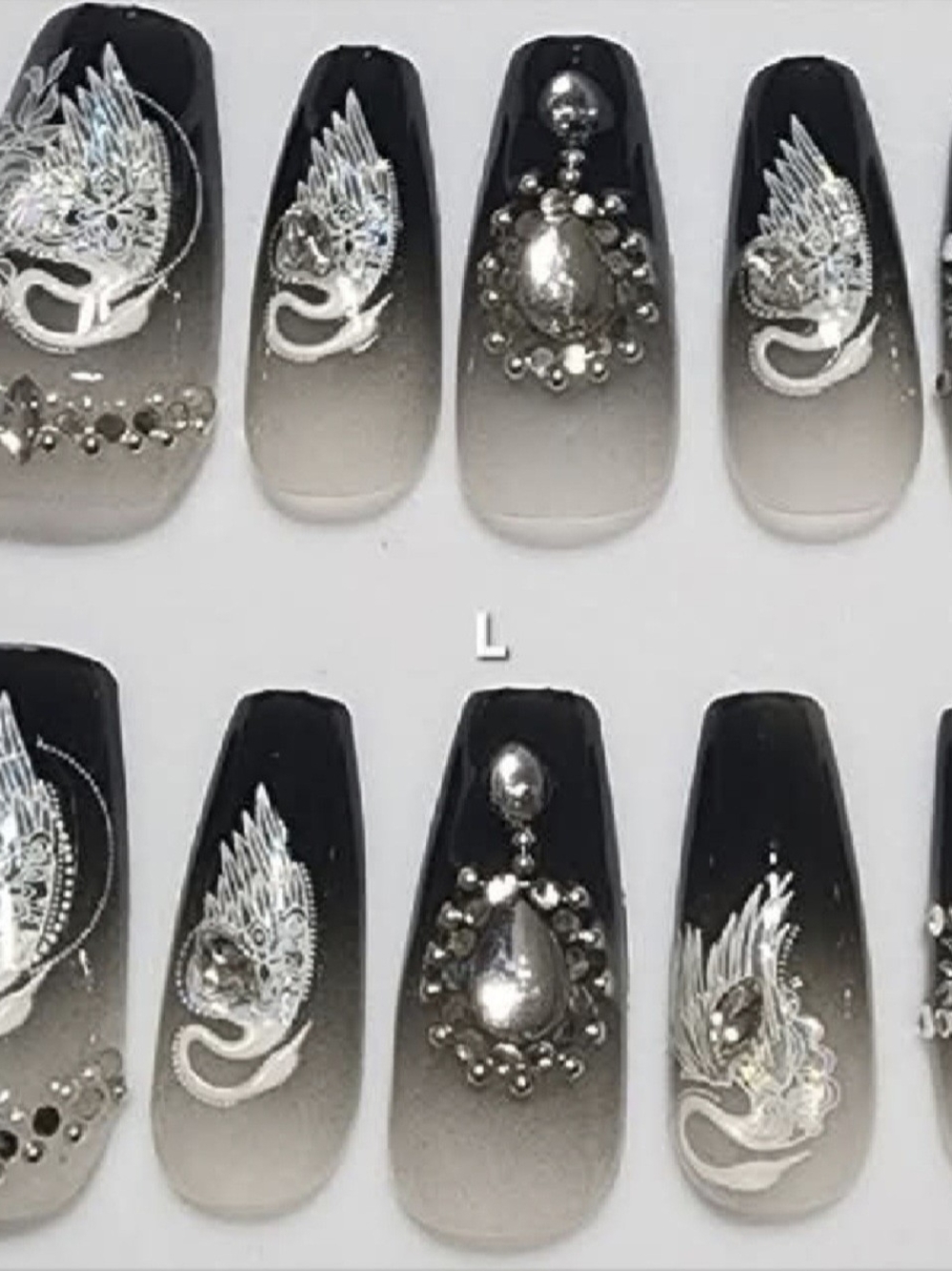 Midnight Swan Custom Nail Kit Size Large